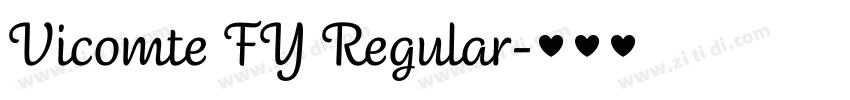 Vicomte FY Regular字体转换